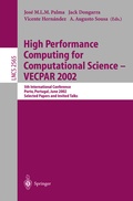 Cover: High Performance Computing for Computational Science - VECPAR 2002 - Springer