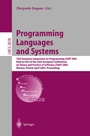 Cover: Programming Languages and Systems - Springer