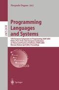 Cover: Programming Languages and Systems - Springer