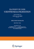 Cover: Handbuch der Geisteskrankheiten - Springer
