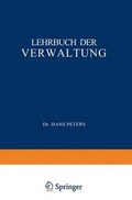 Cover: Lehrbuch Der Verwaltung - Springer