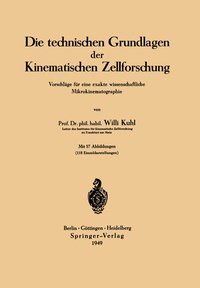 Abbildung von: Die technischen Grundlagen der Kinematischen Zellforschung - Springer