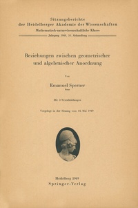 Abbildung von: Beziehungen zwischen geometrischer und algebraischer Anordnung - Springer