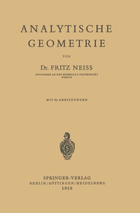 Abbildung von: Analytische Geometrie - Springer