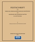 Cover: Festschrift zur Feier des Zweihundertj&auml;hrigen Bestehens der Akademie der Wissenschaften in G&ouml;ttingen - Springer