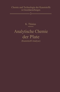 Abbildung von: Analytische Chemie der Plaste (Kunststoff-Analyse) - Springer