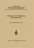 Cover: Biologie und Wirkung der Fermente - Springer
