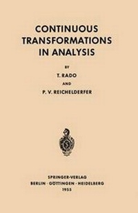 Abbildung von: Continuous Transformations in Analysis - Springer
