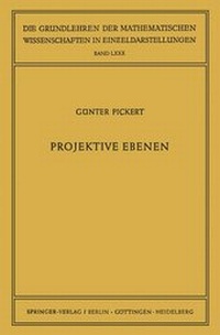 Abbildung von: Projektive Ebenen. - Springer