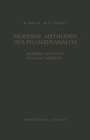 Cover: Modern Methods of Plant Analysis / Moderne Methoden der Pflanzenanalyse - Springer