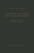 Cover: Modern Methods of Plant Analysis / Moderne Methoden der Pflanzenanalyse - Springer