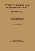 Cover: Stoffwechselwirkungen der Steroidhormone - Springer