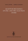 Cover: Quantum Mechanics of One- And Two-Electron Atoms - Springer