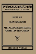 Cover: Metallographische Arbeitsverfahren - Springer