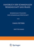 Cover: Kommunale Finanzen und Kommunale Wirtschaft - Springer