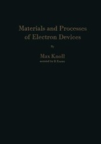 Enlarge image Cover: Materials and Processes of Electron Devices - Springer