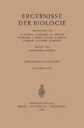 Cover: Ergebnisse der Biologie - Springer