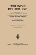 Cover: Ergebnisse Der Biologie - Springer