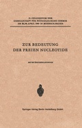Cover: Zur Bedeutung der Freien Nucleotide - Springer