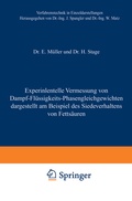 Cover: Experimentelle Vermessung von Dampf-Fl&uuml;ssigkeits-Phasengleichgewichten - Springer