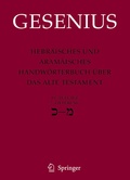 Cover: Hebr&auml;isches und Aram&auml;isches Handw&ouml;rterbuch &uuml;ber das Alte Testament - Springer