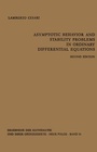 Cover: Asymptotic Behavior and Stability Problems in Ordinary Differential Equations - Springer