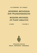 Cover: Modern Methods of Plant Analysis / Moderne Methoden der Pflanzenanalyse - Springer