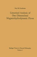 Cover: Linearized Analysis of One-Dimensional Magnetohydrodynamic Flows - Springer