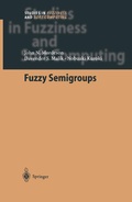 Cover: Fuzzy Semigroups - Springer