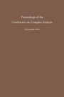 Cover: Proceedings of the Conference on Complex Analysis - Springer