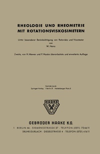 Abbildung von: Rheologie und Rheometrie mit Rotationsviskosimetern - Springer