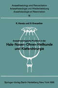Cover: Anaesthesiologische Probleme in der Hals-Nasen-Ohren-Heilkunde und Kieferchirurgie - Springer
