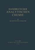 Cover: Elemente der Vierten Hauptgruppe II &middot; IV Germanium &middot; Blei - Springer