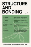 Cover: Structure and Bonding - Springer