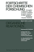 Cover: Organische Reaktionen - Springer