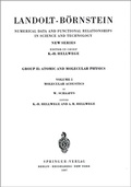 Cover: Molecular Acoustics / Molekularakustik - Springer