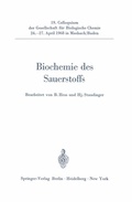 Cover: Biochemie des Sauerstoffs - Springer