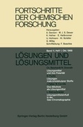 Cover: L&ouml;sungen und L&ouml;sungsmittel - Springer