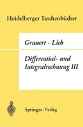 Cover: Differential- Und Integralrechnung III. - Springer