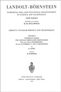 Cover: Numerical Tables for Angular Correlation Computations in alpha-, beta-, gamma-Spectroscopy: 3j-, 6j-, 9j-Symbols, F- and gamma-Coefficients / Numerische Tabellen f&uuml;r die Berechnung von Winkelkorrelationen in der alpha-, beta-,gamma-Spectroscopy: 3j-, 6j-, - Springer