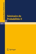 Cover: S&eacute;minaire de Probabilit&eacute;s II - Springer