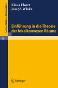 Cover: Einf&uuml;hrung in die Theorie der lokalkonvexen R&auml;ume - Springer