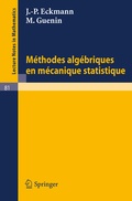 Cover: Methodes Algebriques en Mecanique Statistique - Springer