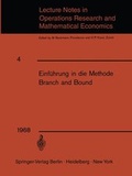 Cover: Einfahrung in Die Methode Branch and Bound - Springer