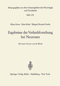 Cover: Ergebnisse der Verlaufsforschung bei Neurosen - Springer
