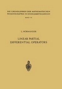 Enlarge image Cover: Linear Partial Differential Operators. - Springer