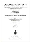 Cover: Numerical Tables for Beta-Decay and Electron Capture / Numerische Tabellen f&uuml;r Beta-Zerfall und Elektronen-Einfang - Springer