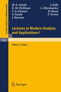 Cover: Lectures in Modern Analysis and Applications I - Springer