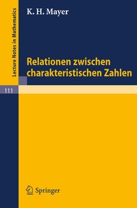 Abbildung von: Relationen zwischen charakteristischen Zahlen - Springer