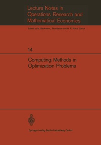 Enlarge image Cover: Computing Methods in Optimization Problems - Springer